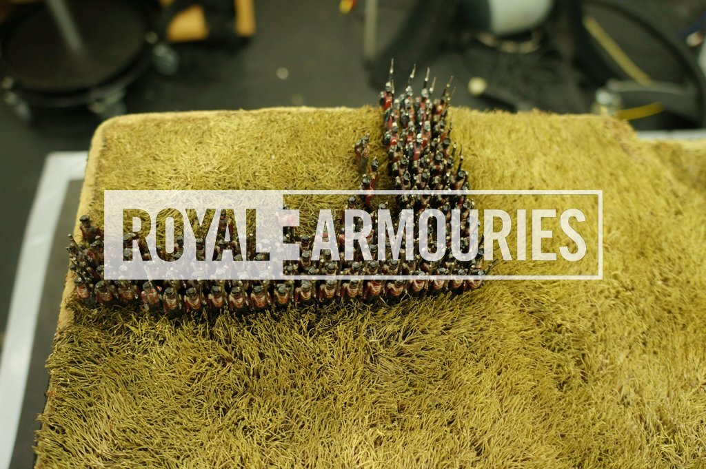 Siborne Model during conservation - Royal Armouries